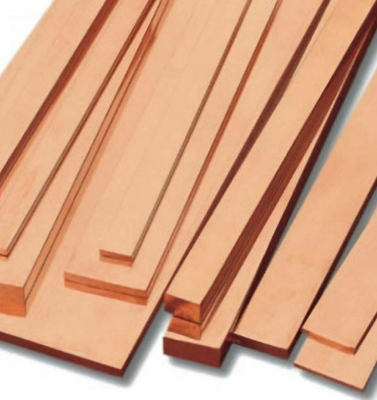 Copper earthing strips for grounding and bonding