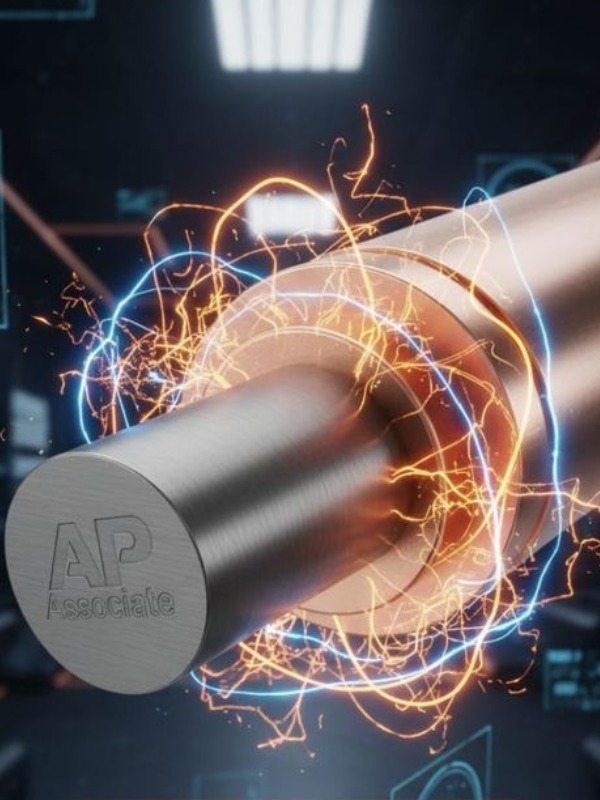 Copper Earthing Rod Close Up